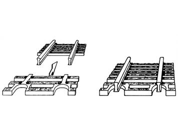 Fleischmann 22215 Schwellenendstück für Flexgleis - N (1:160)