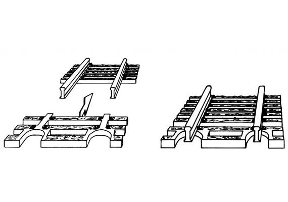 Fleischmann 22215 Schwellenendstück für Flexgleis - N (1:160)