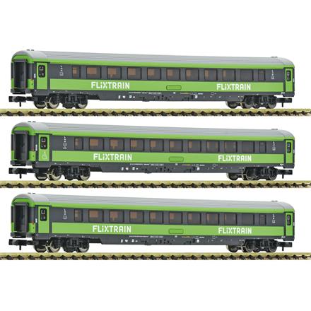 Fleischmann 6260086 3-tlg. Set 2: Reisezugwagen, FlixTrain - N (1:160)