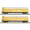 Fleischmann 6660155 2-tlg. Set: Großraum-Schiebewandwagen „Die Post“, Wascosa - N (1:160)