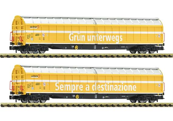 Fleischmann 6660155 2-tlg. Set: Großraum-Schiebewandwagen „Die Post“, Wascosa - N (1:160)