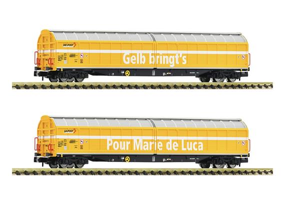 Fleischmann 838322 SBB 2-tlg. Set: Großraum-Schiebewandwagen, "DIE POST", N (1:160)