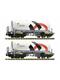 Fleischmann 848901 Güterwagenset Silowagen 2teilig, Holcim/Wascosa - N (1:160)