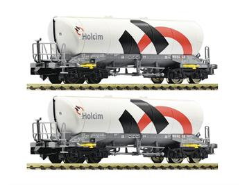 Fleischmann 848901 Güterwagenset Silowagen 2teilig, Holcim/Wascosa - N (1:160)