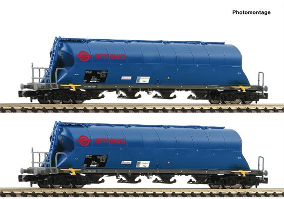 Fleischmann 849007 2-tlg. Set: Staubsilowagen, Ermewa - N (1:160)