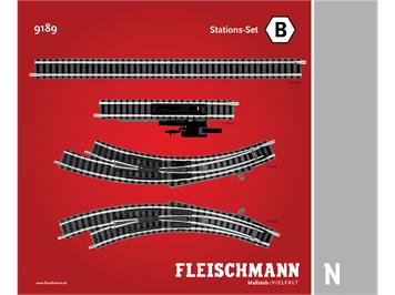 Fleischmann 9189 Station-Set B, N