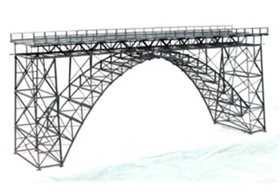 HACK 19010 H0 Hochbogenbrücke, Müngstener Brücke Mittelteil, 2-gleisig, 60 cm M60