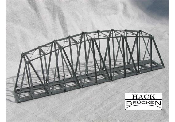 HACK 43050 Bogenbrücke 14 cm BZ14 Fertigmodell aus Weissblech - Z (1:220)