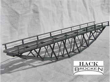 HACK 43100 Z Fischbauchbrücke 18 cm BZ18 Fertigmodell aus Weissblech