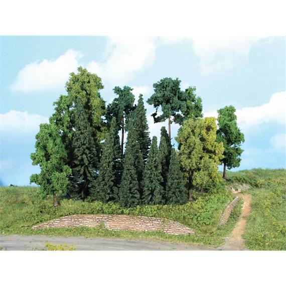HEKI 1957 20 Bäume und Tannen, 7 - 18 cm - H0 (1:87)