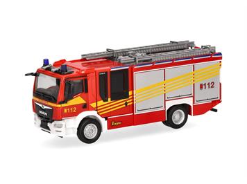 Herpa 097086 MAN TGM CC Ziegler Z-Cab "Feuerwehr" - Massstab 1:87
