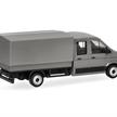 Herpa 098328 MAN TGE Doppelkabine mit Pritsche, grau/gelb - H0 (1:87) | Bild 2