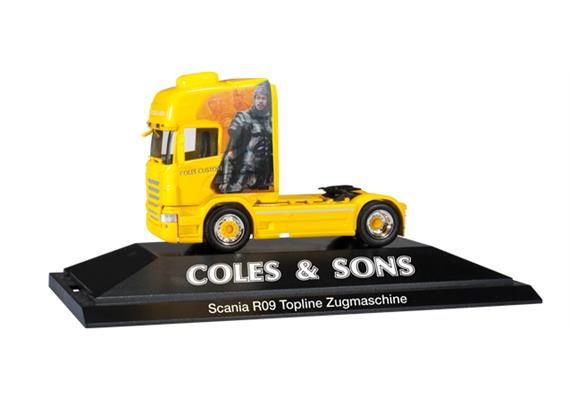 Herpa 110679 Scania R '09 Topline Zugmaschine "Coles & Sons" GB HO