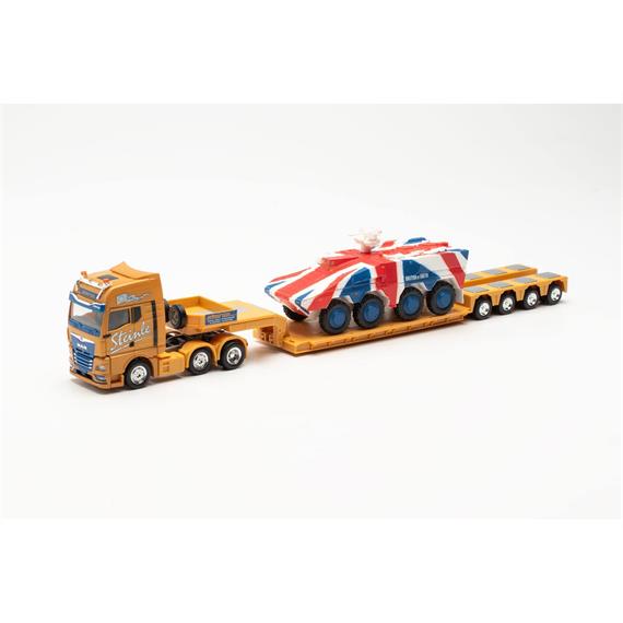 Herpa 316439 MAN TGX GX 6x2 Tieflade-Sattelzug "Spedition Steinle" - H0 (1:87)