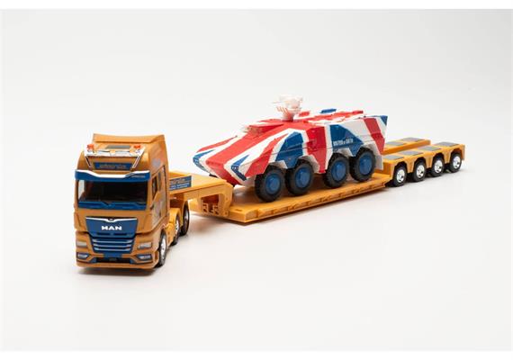 Herpa 316439 MAN TGX GX 6x2 Tieflade-Sattelzug "Spedition Steinle" - H0 (1:87) | Bild 2