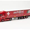 Herpa 316446 Renault T facelift Gardinenplanen-Sattelzug "Schöni International" - H0 | Bild 1