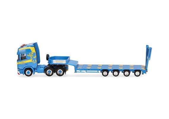Herpa 318884 Scania CR 20 HD Semitieflade-Sattelzug mit Rampen "Martin Wittwer Wattenwil" | Bild 4