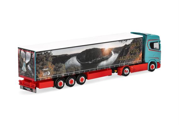 Herpa 321280 Scania CS 20 Hochdach Gardinenplanen-Sattelzug "Heuser/Faszination Loreley" | Bild 2