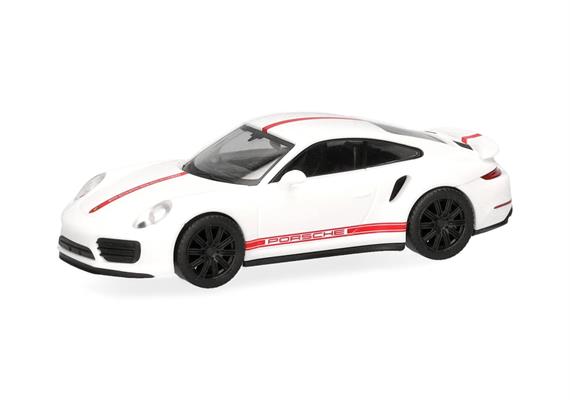 Herpa 420358-002 Porsche 911 (991) Turbo, carraraweiß - H0 (1:87) | Bild 1