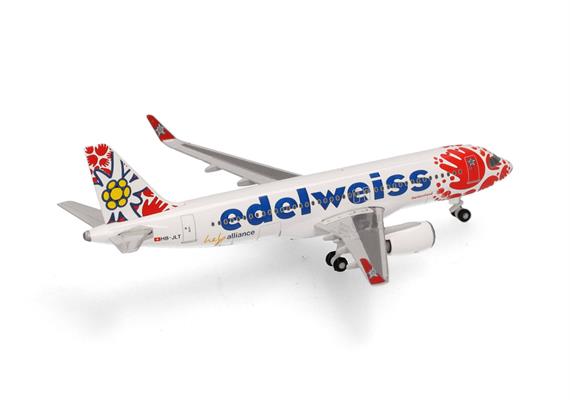 Herpa 537650 Edelweiss Air Airbus A320 “Help Alliance” – HB-JLT - Massstab 1:500 | Bild 3