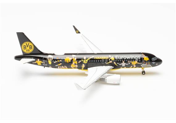 Herpa 572750 Eurowings Airbus A320 "BVB Fanairbus" - D-AEWM - Massstab 1:200 | Bild 1