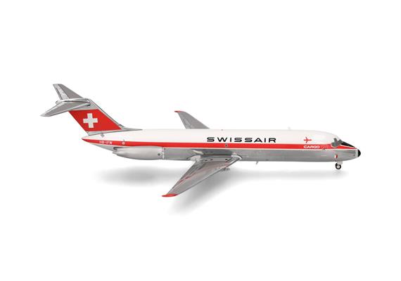 Herpa 573344 Swissair Douglas DC-9-30F HB-IFW Payerne - Massstab 1:200 | Bild 1