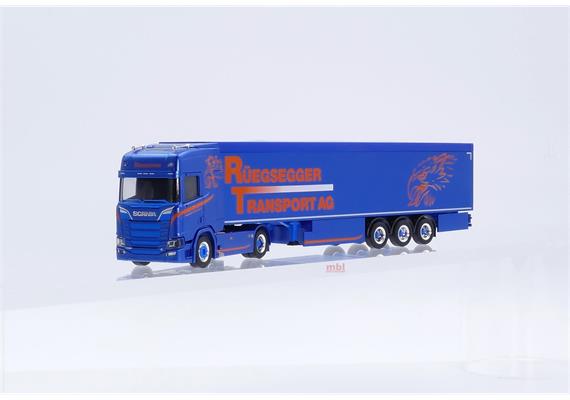 Herpa 952378 Scania CR Highline Schubboden-Sattelzug "Rüegsegger Transport AG" CH - H0 | Bild 2