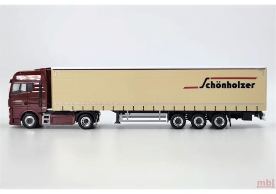 Herpa 962216 MAN TGX GX Gardinenplanen-Sattelzug "Schönholzer" - H0 (1:87) | Bild 2