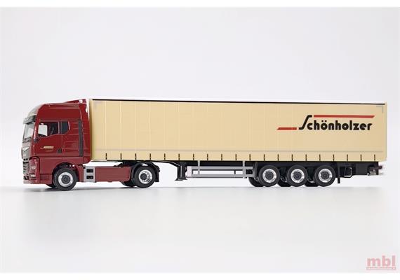 Herpa 962216 MAN TGX GX Gardinenplanen-Sattelzug "Schönholzer" - H0 (1:87) | Bild 1