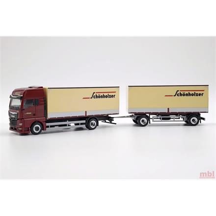 Herpa 962223 MAN TGX GX Koffer-Hängerzug "Schönholzer" - H0 (1:87)