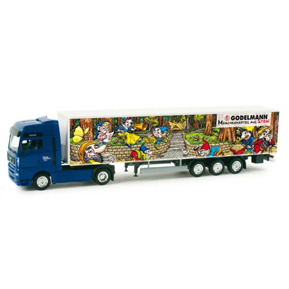 Herpa MAN TGA XXL Gardinenplanen-Sattelzug "Wagner / Godelmann Märchentruck II"