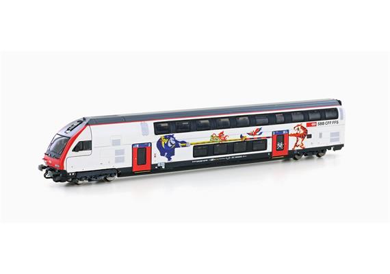 Hobbytrain 25123 IC2020 Dosto-Steuerwagen, 2.Kl SBB, Ep.VI, Refit - N (1:160)