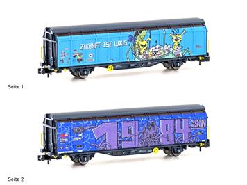 Hobbytrain H24666 SBB Schiebewandwagen Hbbillns Graffiti Zukunft ist Luxus, Ep. V - N