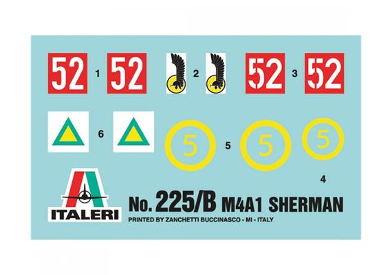 Italeri 0225 Sherman M4A1 "V-DAY" Special Edition - Massstab 1:35 | Bild 5