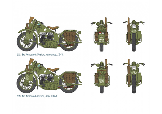 Italeri 0322 U.S. Motorräder WWII - Massstab 1:35 | Bild 4