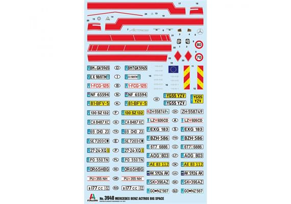 Italeri 03948 Mercedes-Benz MP4 Big Space, Massstab 1:24 | Bild 3