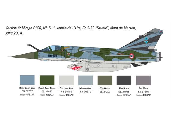 Italeri 2839 Mirage F.1 - Massstab 1:48 | Bild 6