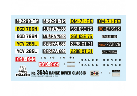 Italeri 3644 Range Rover Classic - Massstab 1:24 | Bild 3