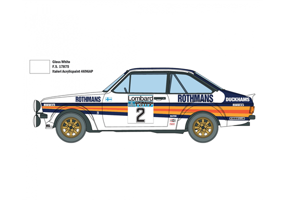 Italeri 3650 Ford Escort RS 1800 MK.II Lombard - Massstab 1:24 | Bild 5