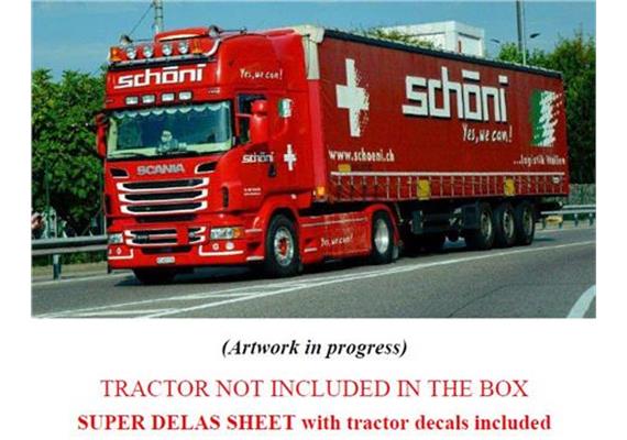 Italeri 3918 Planen-Auflieger "schöni.ch" (CH) - Massstab 1:24 | Bild 4