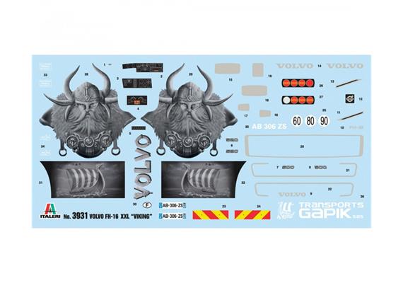 Italeri 3931 VOLVO FH16 "Viking" - Massstab 1:24 | Bild 3