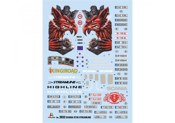 Italeri 3932 SCANIA R730 Streamline Highline Cab - Massstab 1:24 | Bild 4