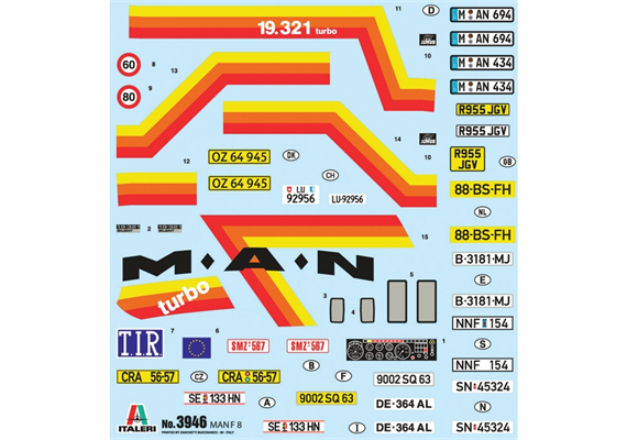 Italeri 3946 MAN F8 19.321 2Achs - Massstab 1:24 | Bild 3