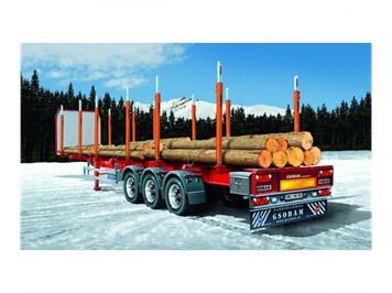 Italeri 510003868 Timber Trailer, Kunststoff-Bausatz, Massstab 1:24