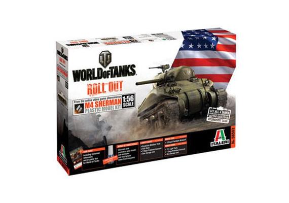 Italeri 56503 World of Tanks - M4 Sherman 1:56 | Bild 1