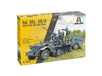Italeri 6395 Sd. Kfz. 10/4 mit FLAK 30 und Crew - Massstab 1:35