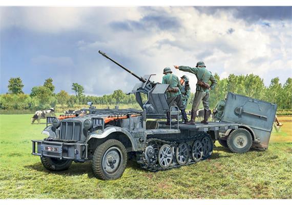 Italeri 6395 Sd. Kfz. 10/4 mit FLAK 30 und Crew - Massstab 1:35 | Bild 2