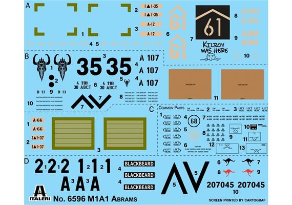 Italeri 6596 M1A1 Abrams - Massstab 1:35 | Bild 4