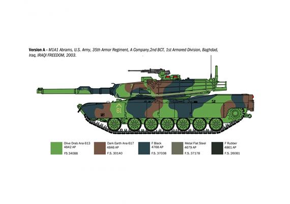 Italeri 6596 M1A1 Abrams - Massstab 1:35 | Bild 5