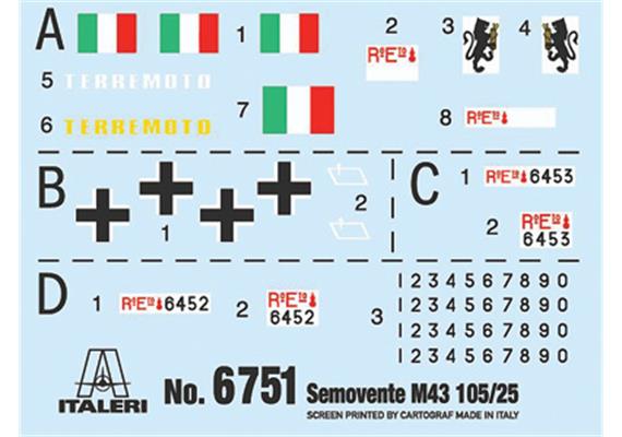 Italeri 6751 Semovente M43 da 105/25 Basotto - Massstab 1:35 | Bild 3